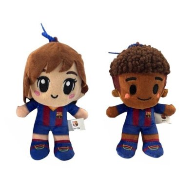 Peluche jugador chico y chica FC Barcelona 12cm Peluche jugador chico y chica FC Barcelona 12cm
