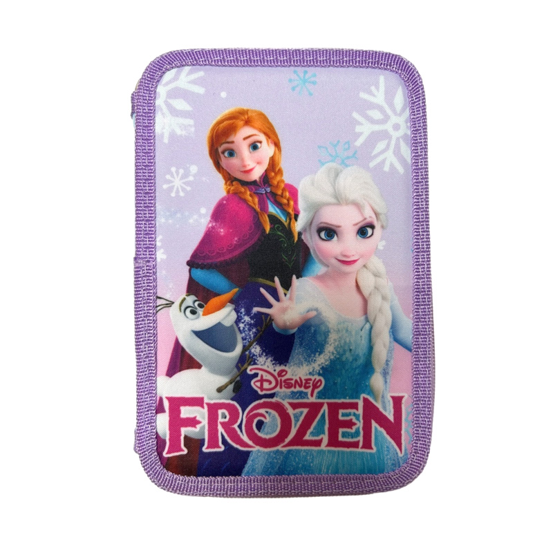 Plumier triple 44 piezas Frozen Ana & Elsa Disney