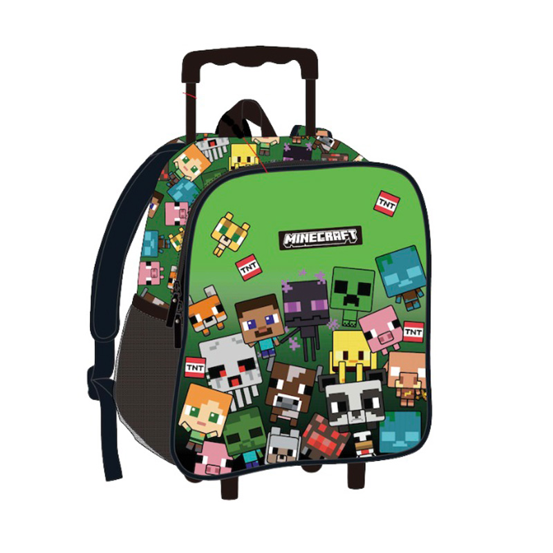 Mochila Trolley infantil Minecraft 32cm