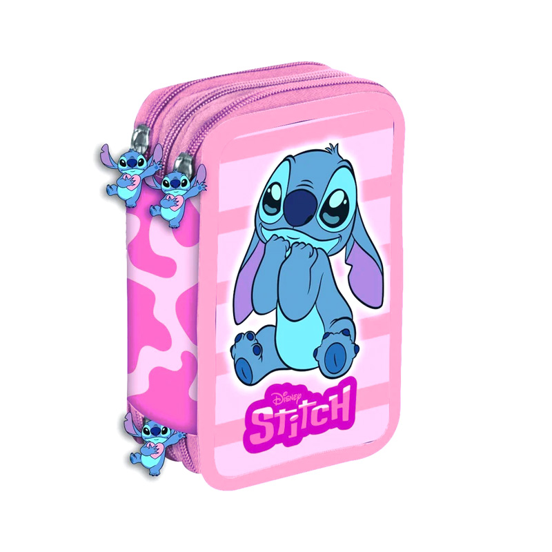 Plumier triple Stitch Disney 44pcs - rosa