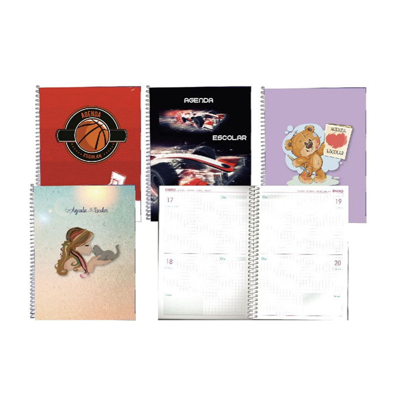 Agenda Escolar Cartón A5 2020/2021 21,5x16cm 批发