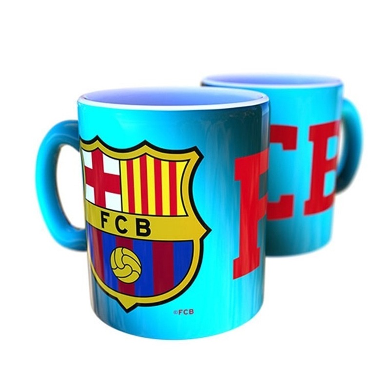 Distribuidor mayorista de Taza cerámica 320ml 11oz F.C. Barcelona efecto metalizado azul