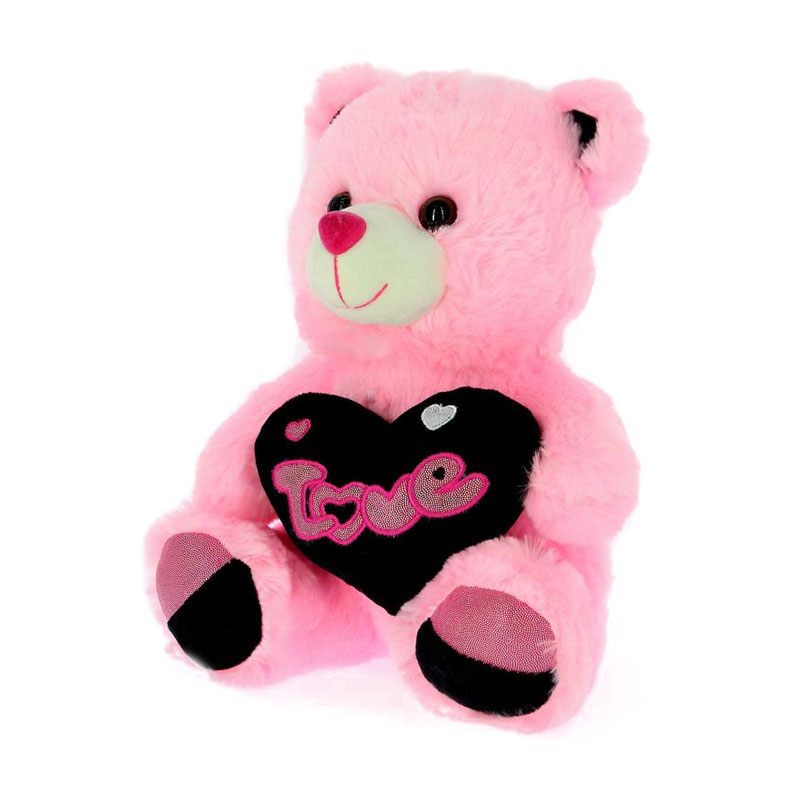 Distribuidor mayorista de Peluche oso rosa c/corazón 20cm