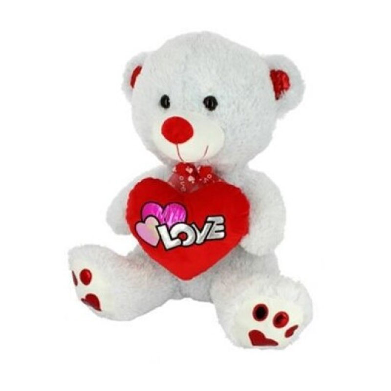 Distribuidor mayorista de Peluche grande Oso Love 42cm - gris