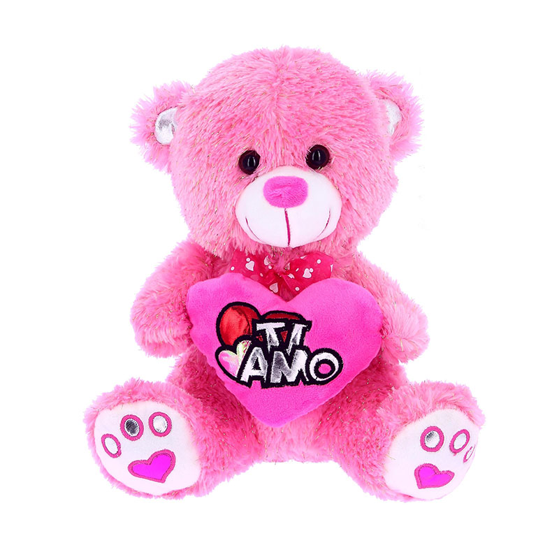 Distribuidor mayorista de Peluche Oso Ti amo 28cm - rosa