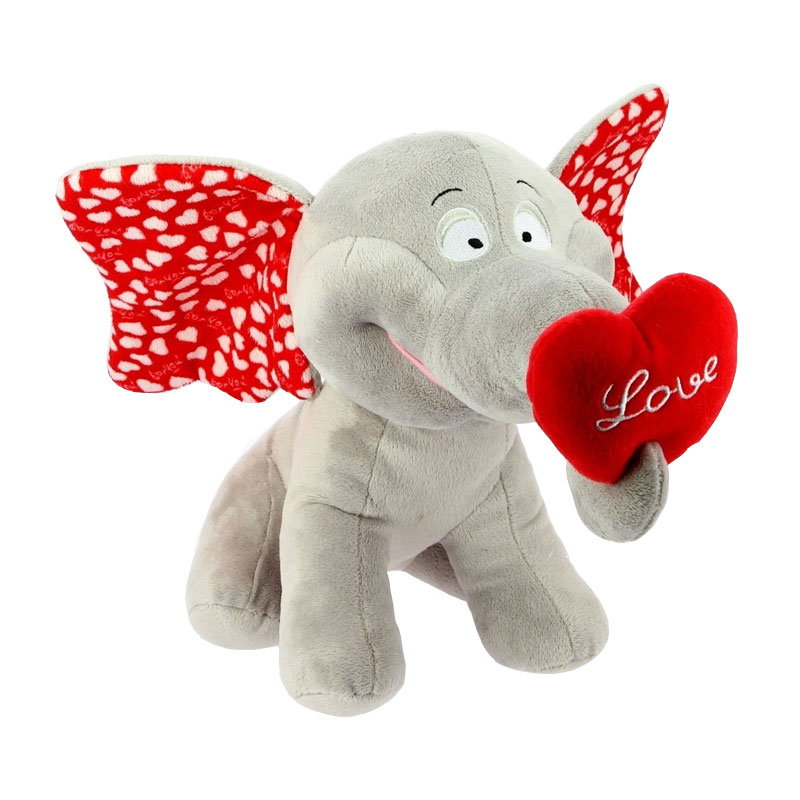 Peluche elefante con corazón 18cm 批发