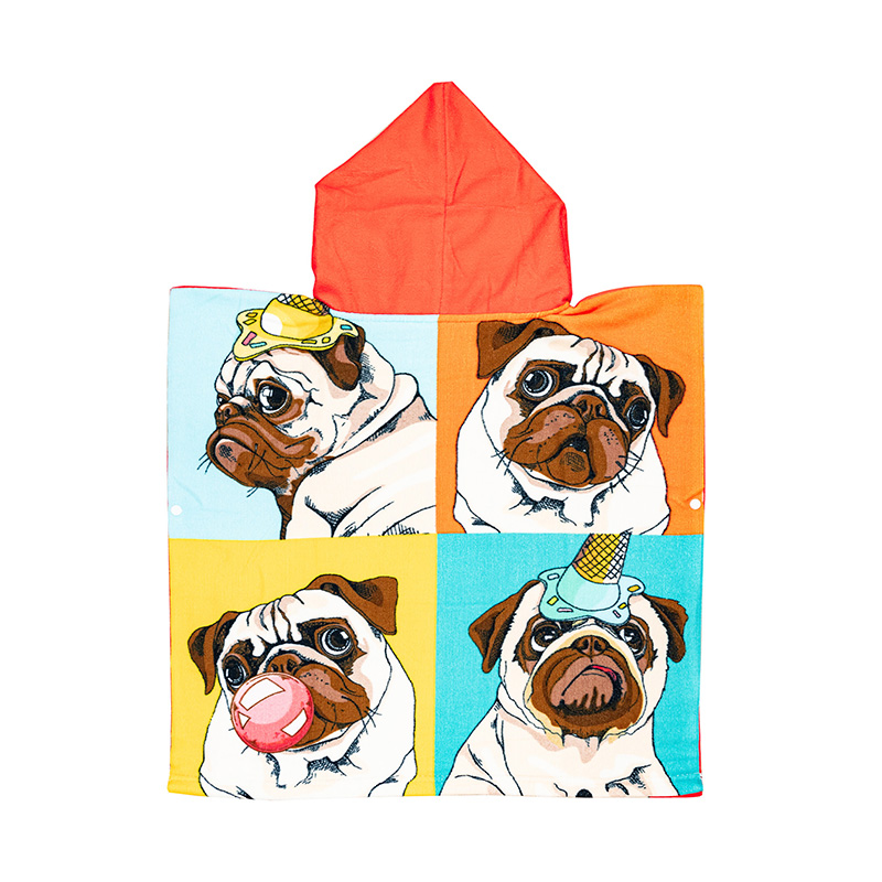 Distribuidor mayorista de Poncho toalla microfibra Perro 60x120cm