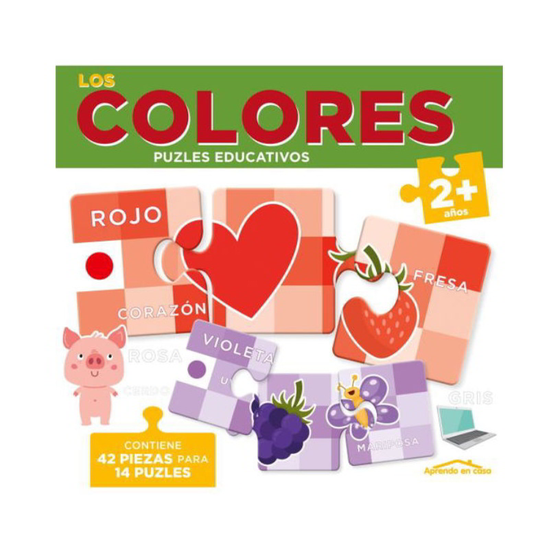 Puzzle educativo Aprendo en casa - Colores
