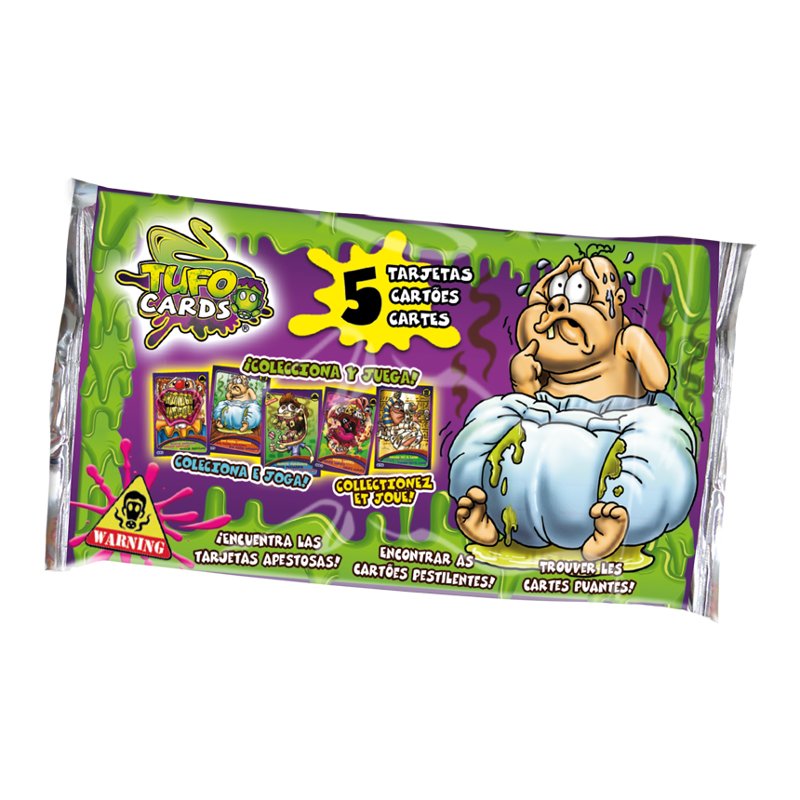 Distribuidor mayorista de Sobres Tufo Cards 4 cartas + 1 especial con olor