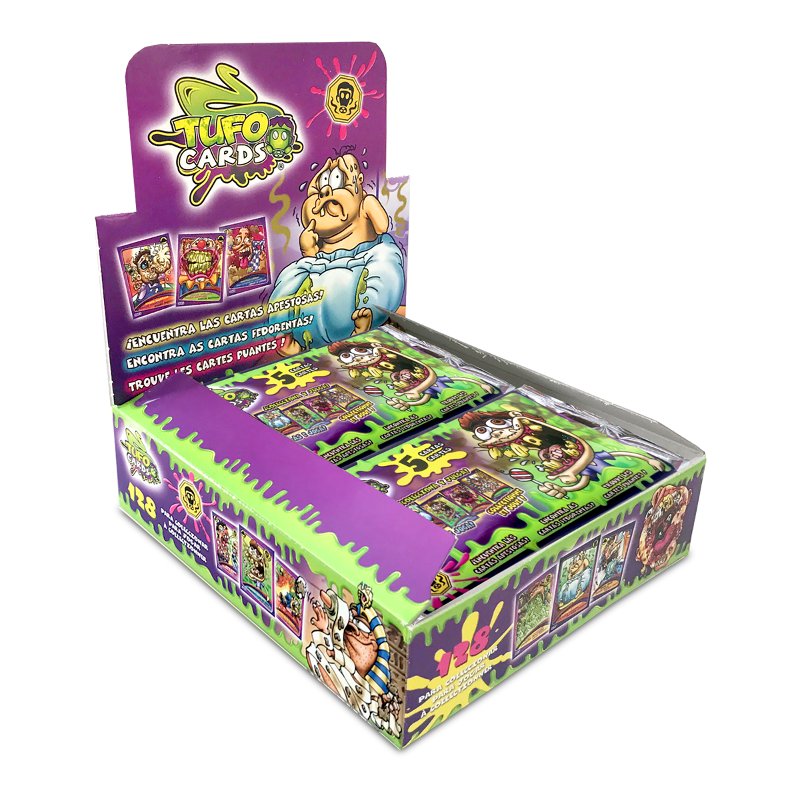 Distribuidor mayorista de Sobres Tufo Cards 4 cartas + 1 especial con olor