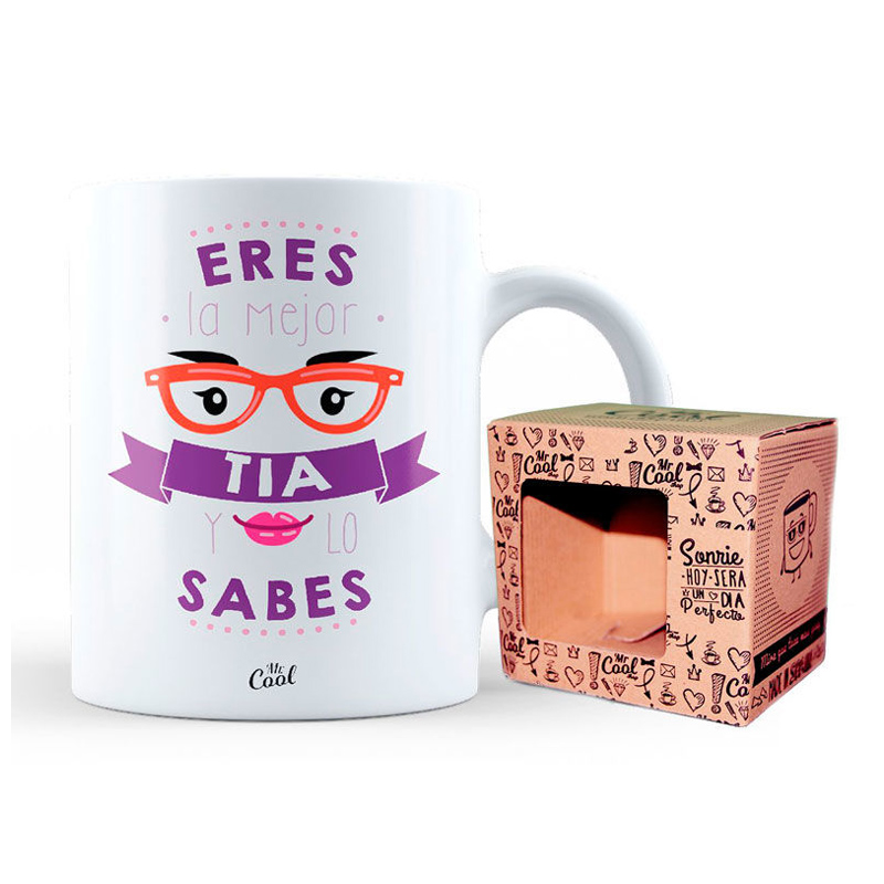 Taza cerámica frases - Eres la mejor tia y lo sabes 批发