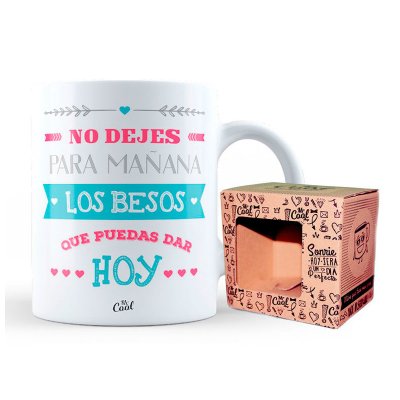 Wholesaler of Taza cerámica frases - No dejes para mañana los besos