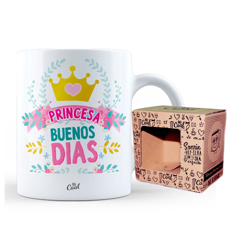 Taza cerámica frases - Buenos Días Princesa