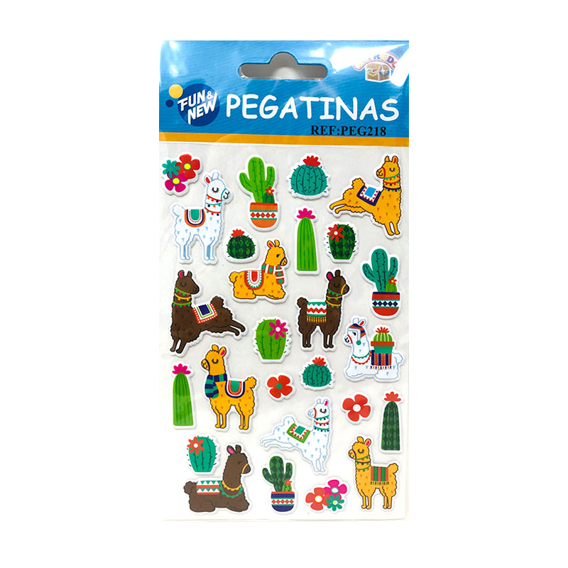Wholesaler of Pegatinas 3D Llamas