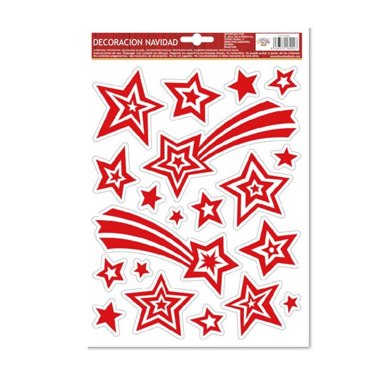 Decoración estrellas rojas Navidad 28cm