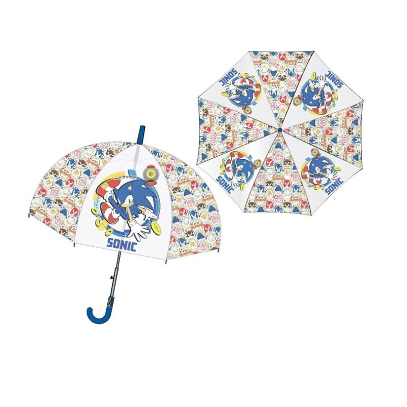 Paraguas automático transparente 66cm Sonic El Erizo 批发