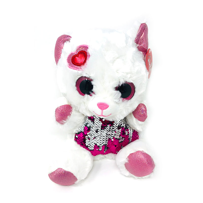 Distribuidor mayorista de Peluche gatita c/lentejuelas 27cm