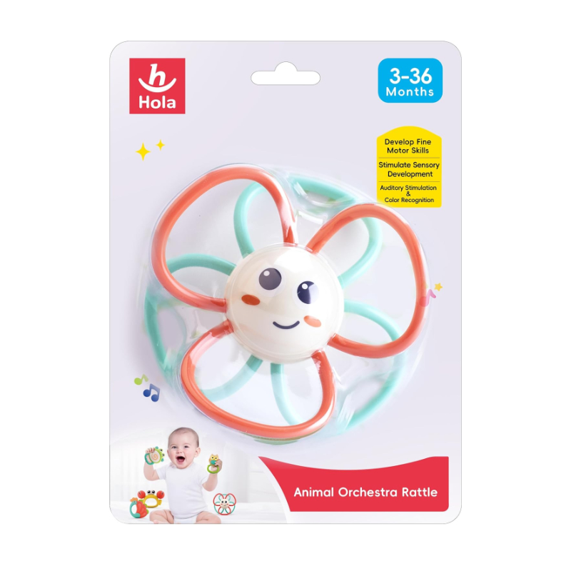 Sonajero infantil Animal Orchesta Rattle - Flor