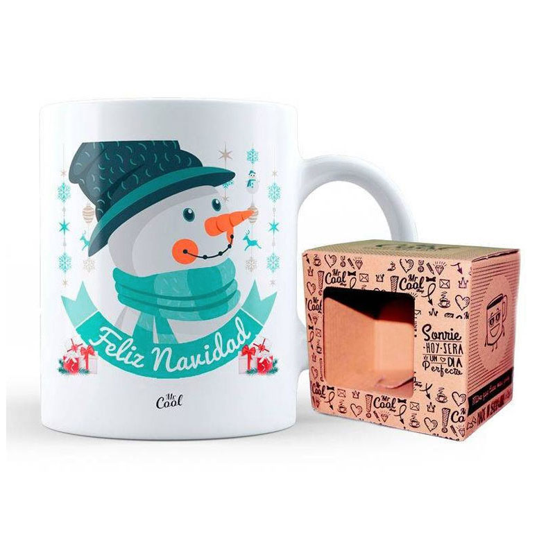 Taza cerámica frases - Feliz Navidad Muñeco Nieve