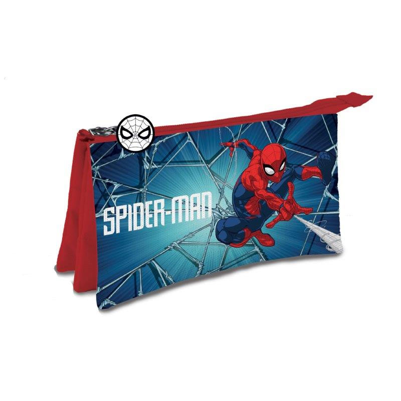 Estuche triple Spiderman Spiderweb 21cm