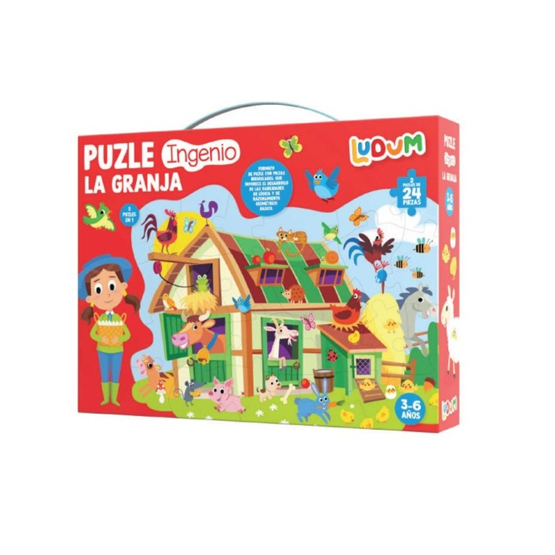 Puzzle 2 en 1 ingenio La Granja 24 pcs