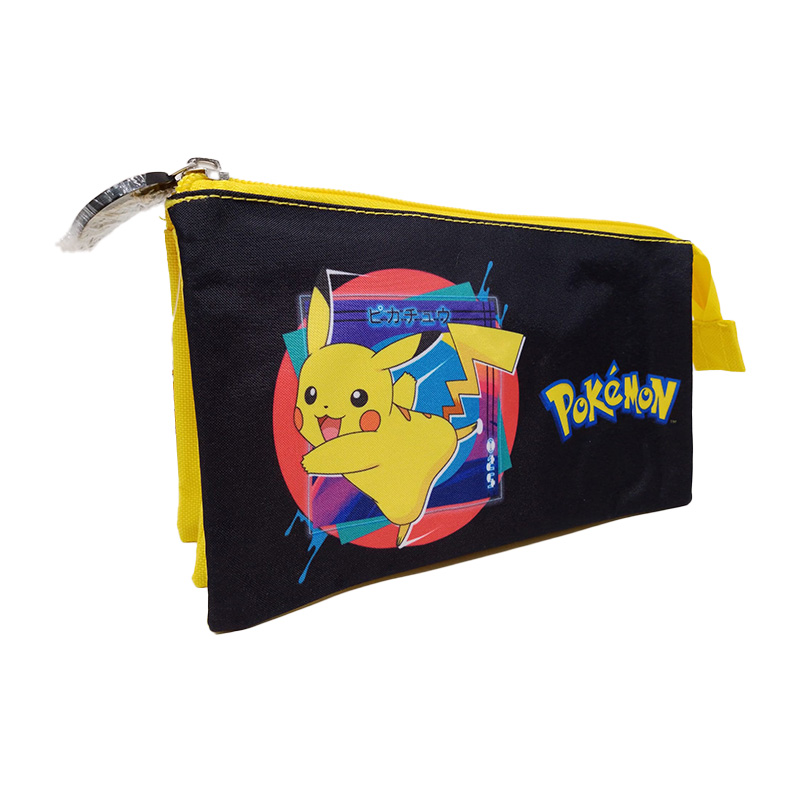 Estuche triple 21cm Pokémon Pikachu