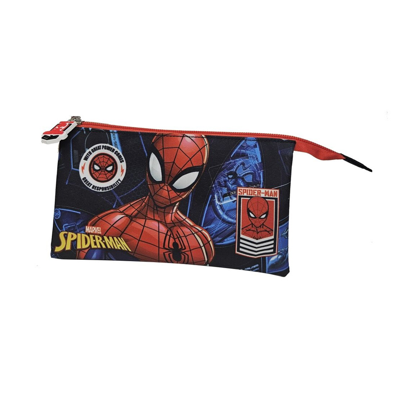 Estuche triple Spiderman Power Marvel 21cm