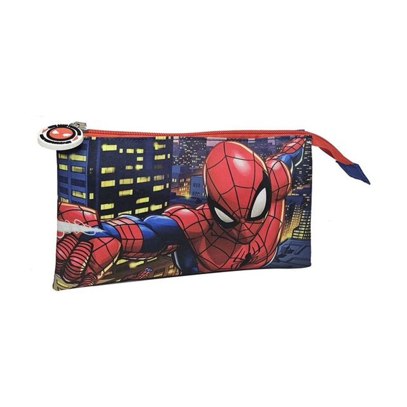 Estuche triple Spiderman City Marvel 21cm