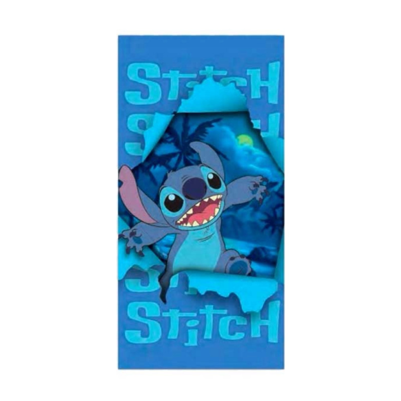 Toalla microfibra 70x140cm Stitch Happy