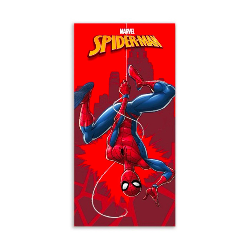 Toalla microfibra 70x140cm Spiderman Marvel - rojo
