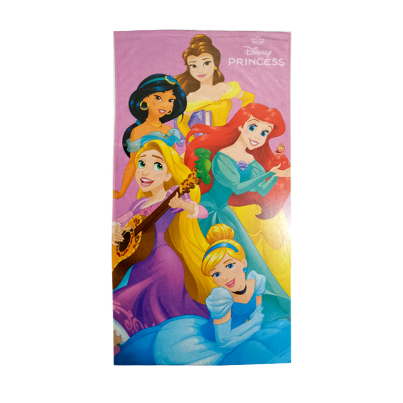 Toalla microfibra 70x140cm Princesas Disney - rosa