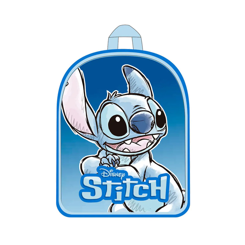 Mochila simple Stitch Disney 30cm - azul