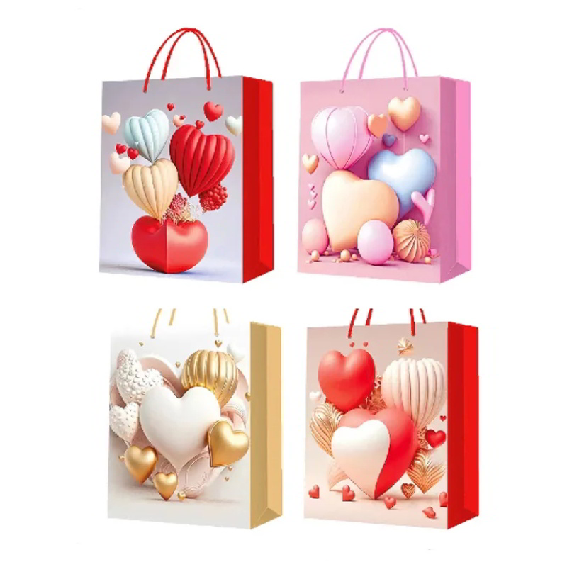 Bolsa de regalo San Valentin Globos 23cm