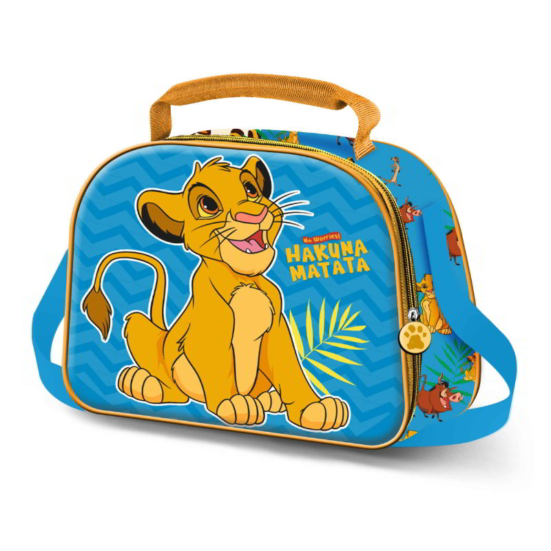 Bolsa portamerienda 3D El Rey León Hakuna Matata