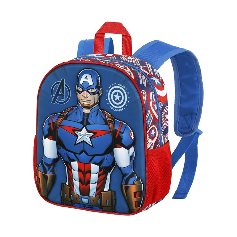 Mochila 3D Capitán América Marvel 31cm