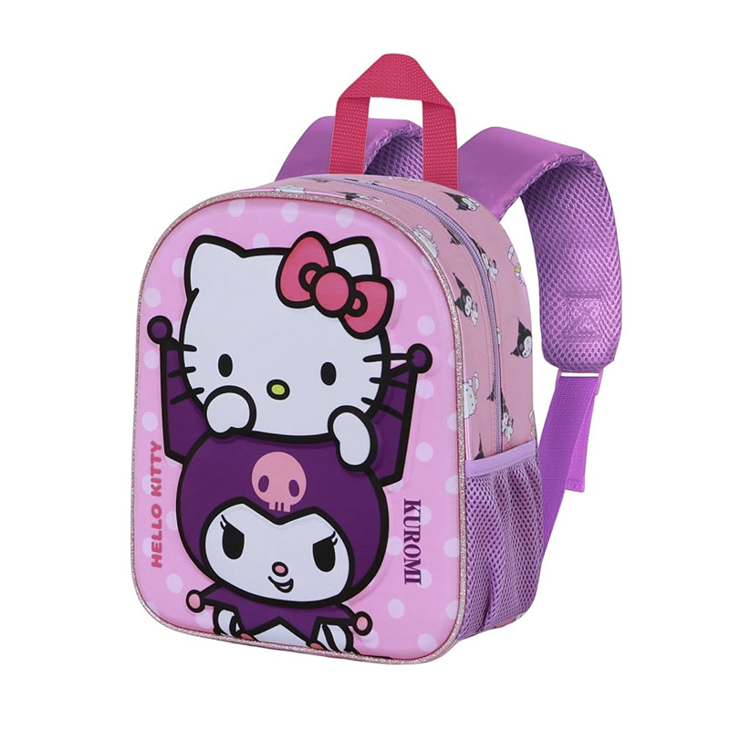 Mochila 3D 31cm Kuromi Hello Kitty