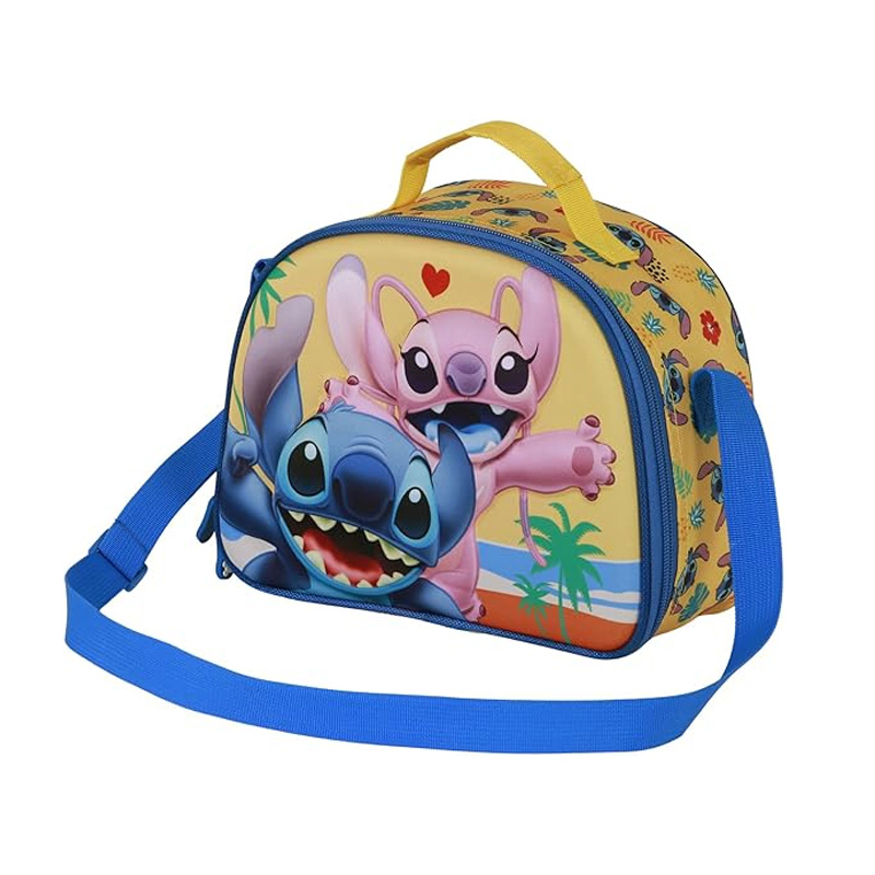 Bolsa portamerienda 3D Stitch & Angel Disney