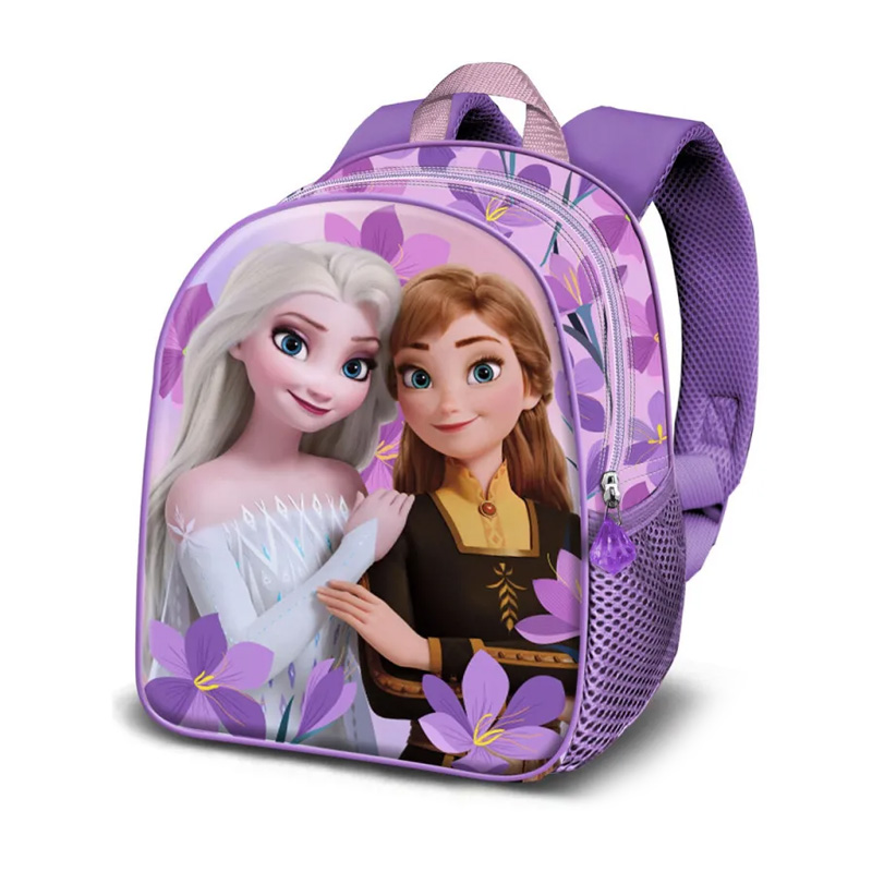 Mochila 3D 31cm Frozen Disney - violeta