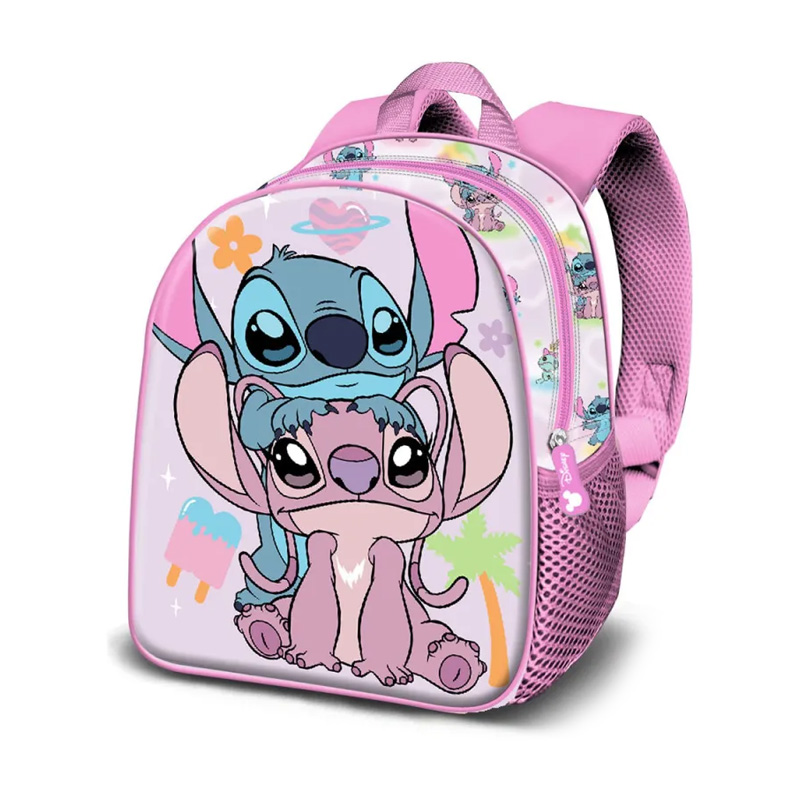 Mochila 3D 31cm Stitch & Angel Summer