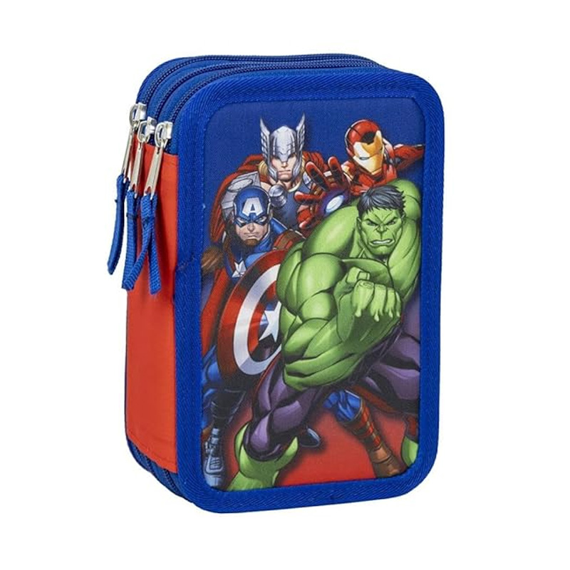 Plumier triple 44 piezas Los Vengadores Marvel