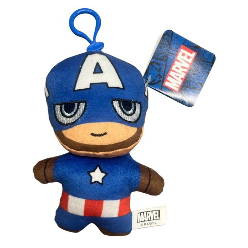 Peluche llavero Capitán América con clip Marvel