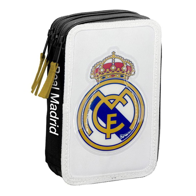 Plumier triple Real Madrid con accesorios Giotto