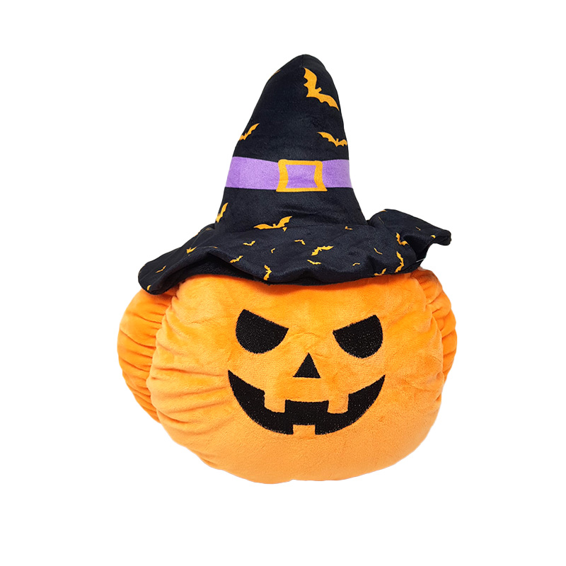 Peluche calabaza c/sombrero Halloween 24cm