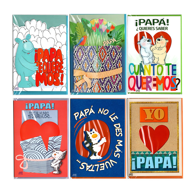 Distribuidor mayorista de Tarjetas c/sobre Día del Padre