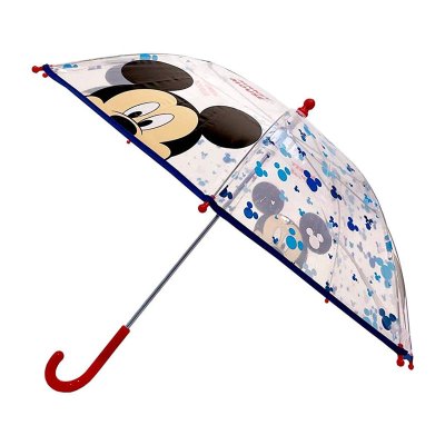 Paraguas transparente manual Mickey 61cm