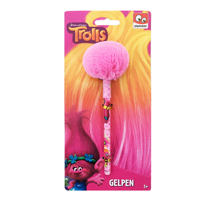 Distribuidor mayorista de Bolígrafo gel Trolls con pompón