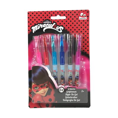 Set de 6 bolígrafos gel de colores Ladybug 批发