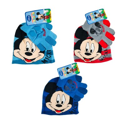 Set gorro guantes infantiles Mickey Mouse 3 modelos 批发