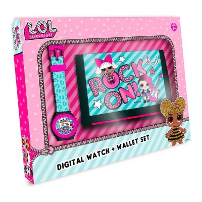 Set reloj digital y billetera de LOL Surprise