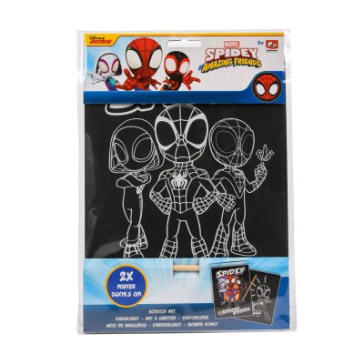 Set de rascar Spiderman Scratch Art